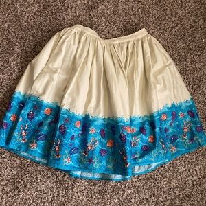 Collectif sea borderprint skirt